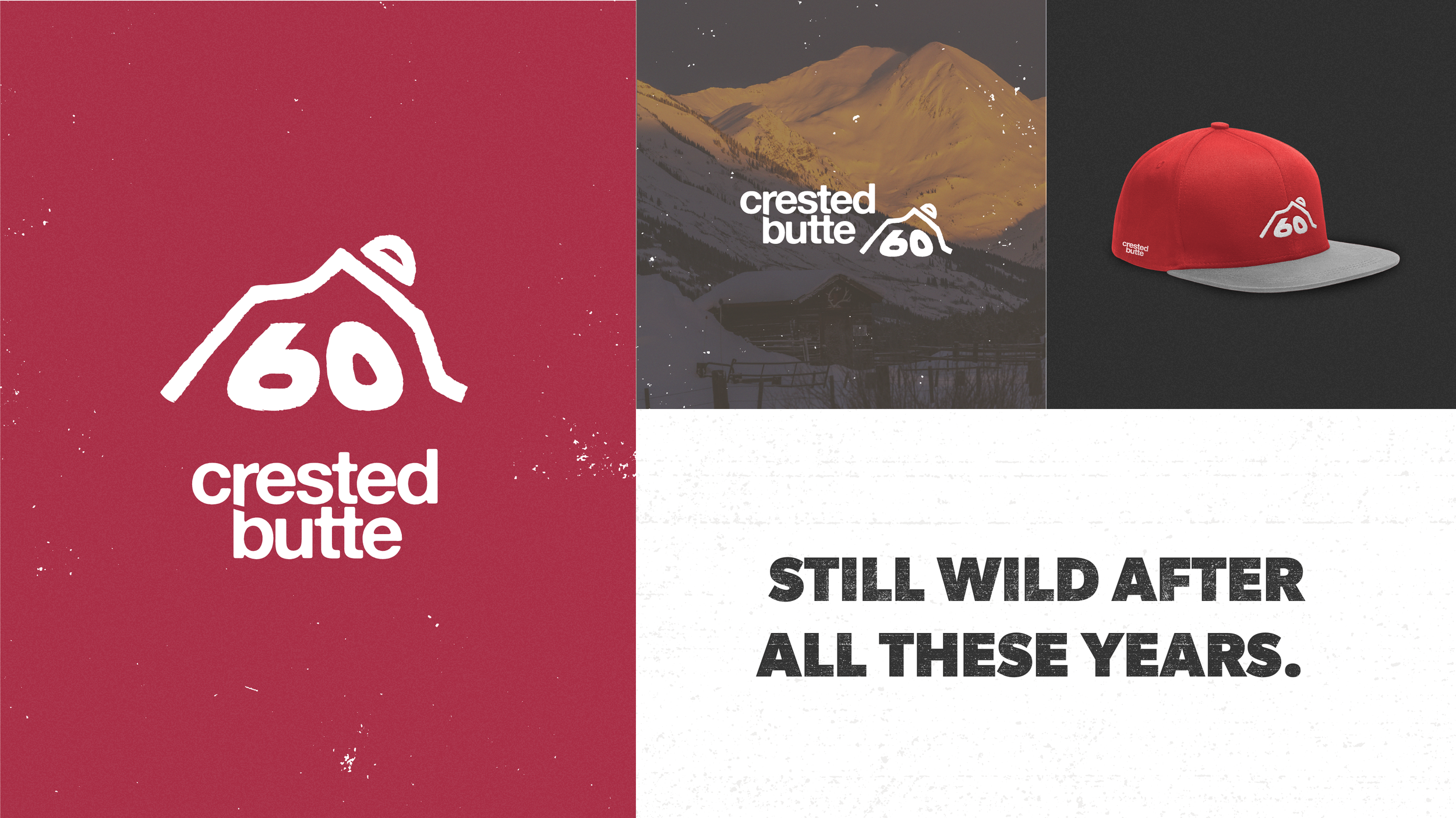 Another more heritage direction that tapped into the more basic shape of the mountain and paired with bolder type.