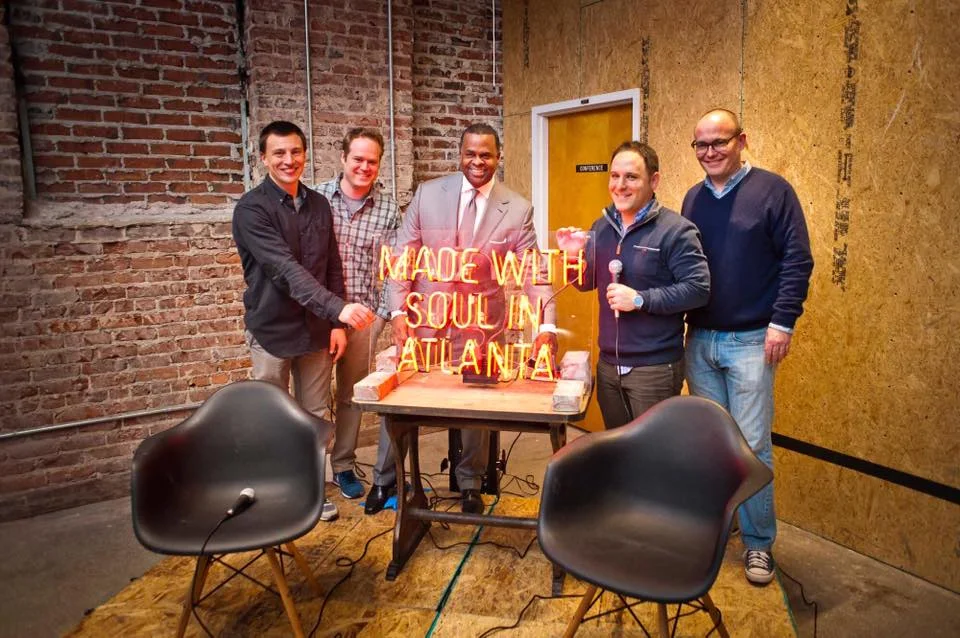 Sign-Lighting. What you do instead of ribbon-cutting at Switchyards. | PHOTO: Jason Seagle Photography