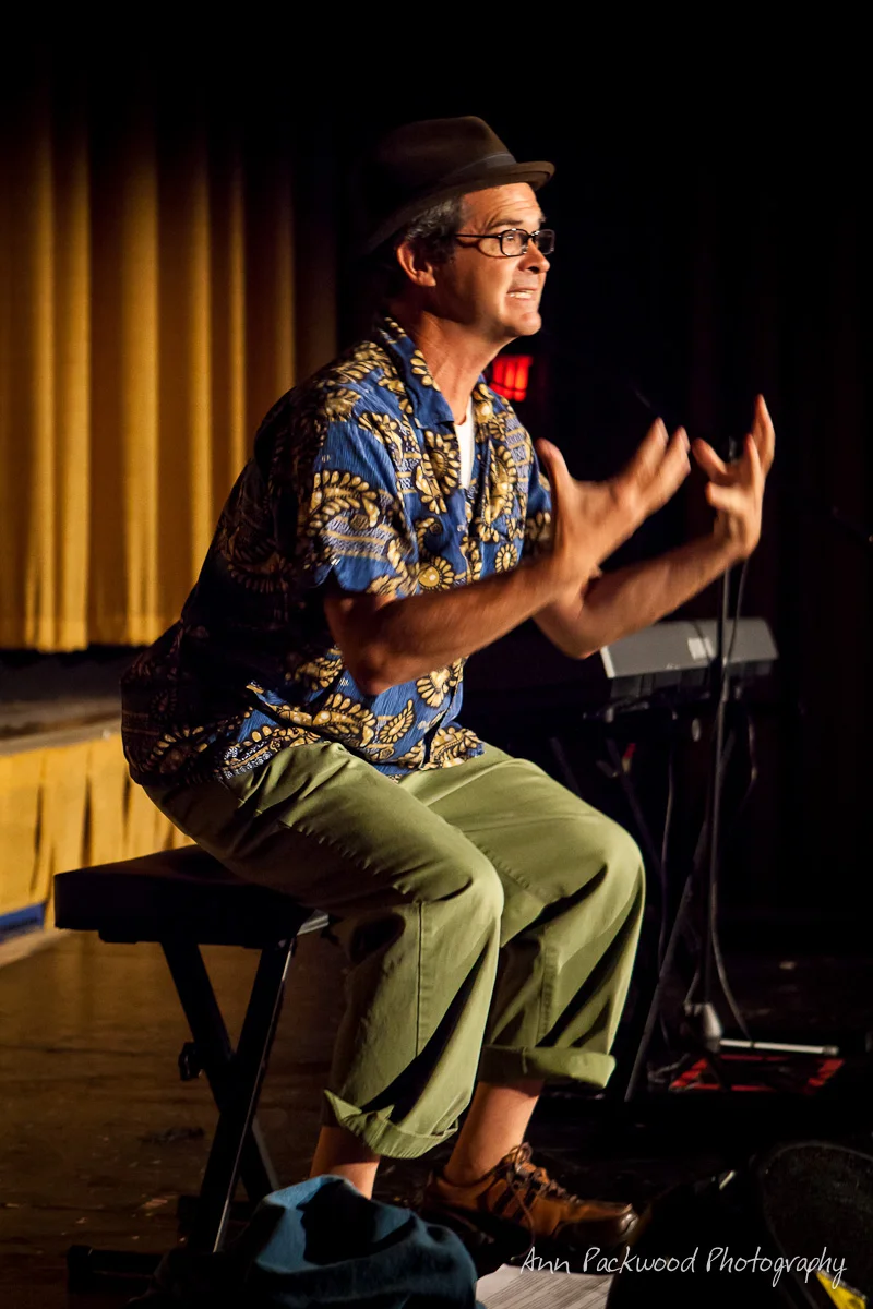 Chief Cat Juggler Boyd Baker, the founder and force behind Good Gracious. He's clearly pretty enthusiastic about the show. P HOTO | Ann Packwood Photography