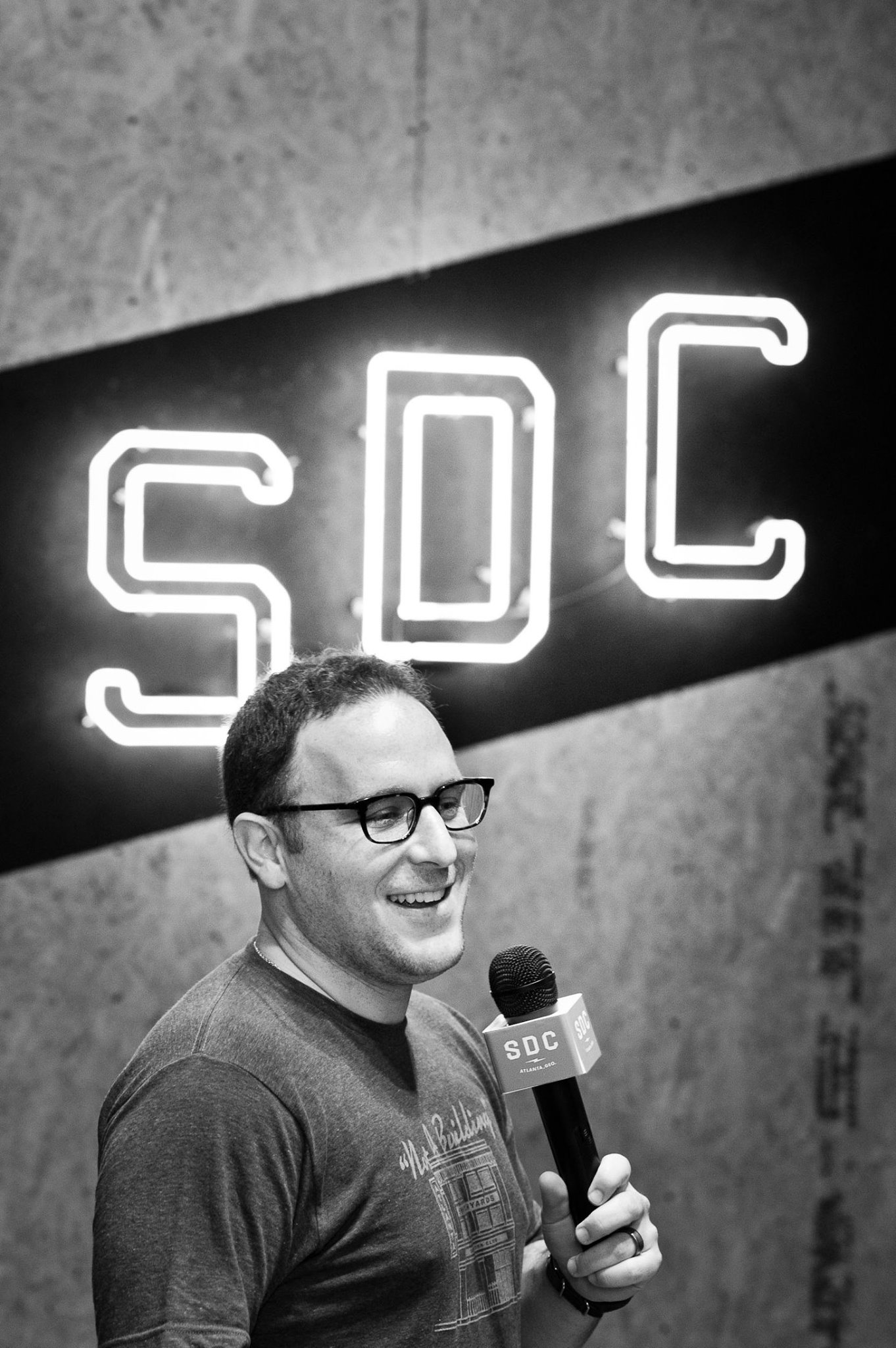 Switchyards co-founder Michael Tavani gears up for the seventh episode of the Consumer Show. | PHOTO: Jason Seagle