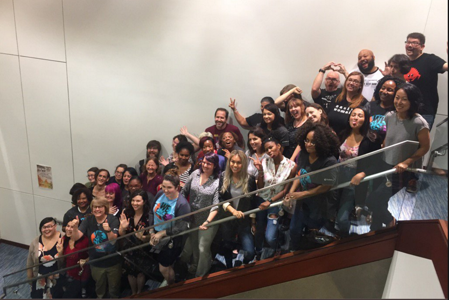 Also, what happens when you tell a bunch of techies to "act silly" for a speaker photo. | PHOTO: Jennifer Bland