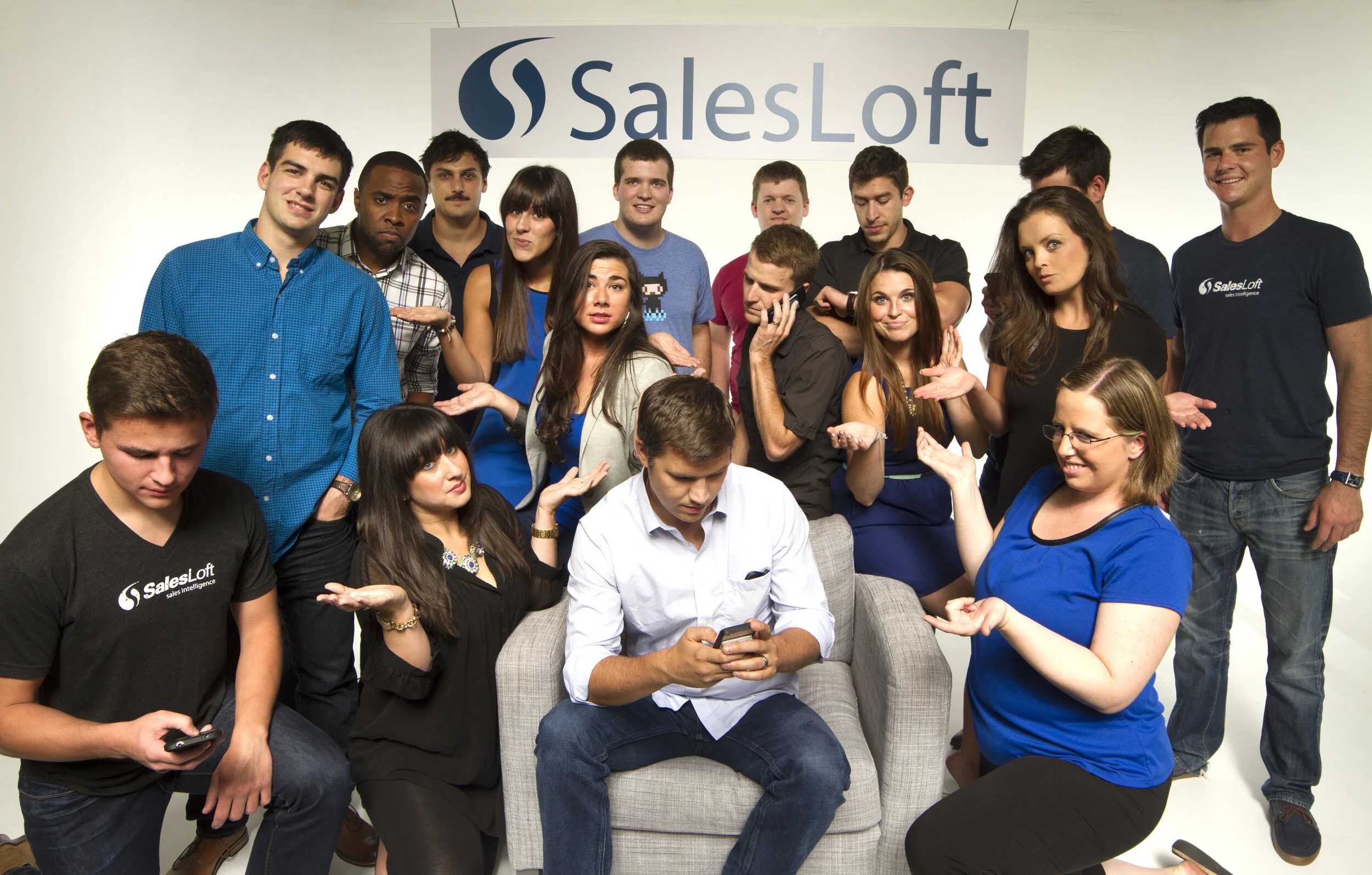We did a photo shoot with Friendly Human in their basement studio of ATV when we hit $1 million at Salesloft. At some point, we threw money in the air that we borrowed from the bank. We had to pick it all up and make sure every single dollar was accounted for, fun times! Sadly, those pics were mostly shots of money blocking everyone’s faces…. In retrospect, maybe not quiiiite what we were hoping for. Oh well, the things you learn! Photo | Friendly Human