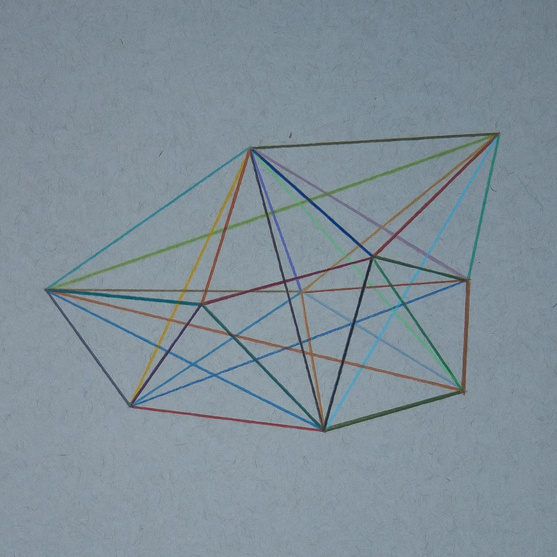 Untitled Drawing No. 3 (Dancing Lessons) 7” x 7” Colored pencil on toned paper 2018