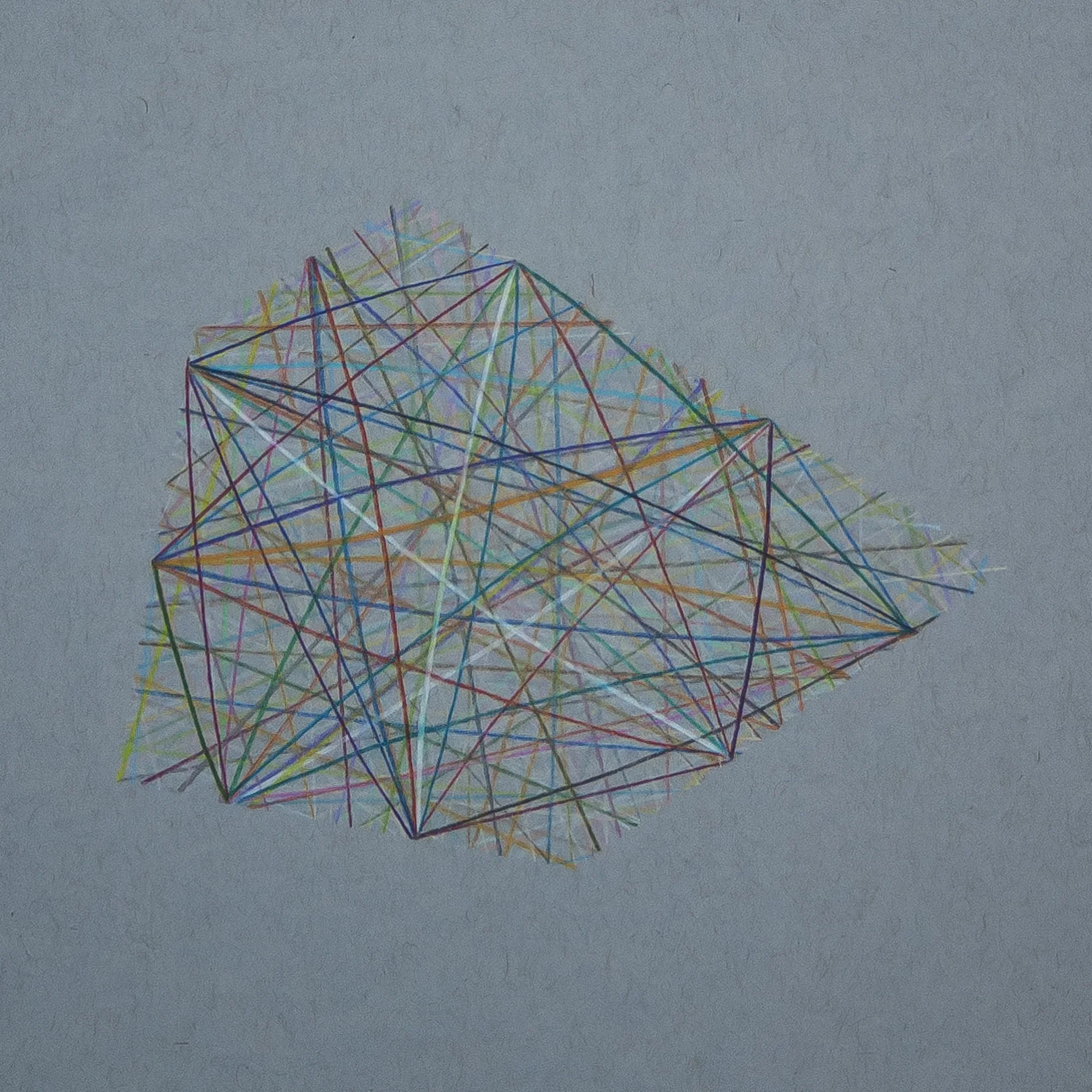 Untitled Drawing No. 4 (Dancing Lessons) 7” x 7” Colored pencil on toned paper 2018