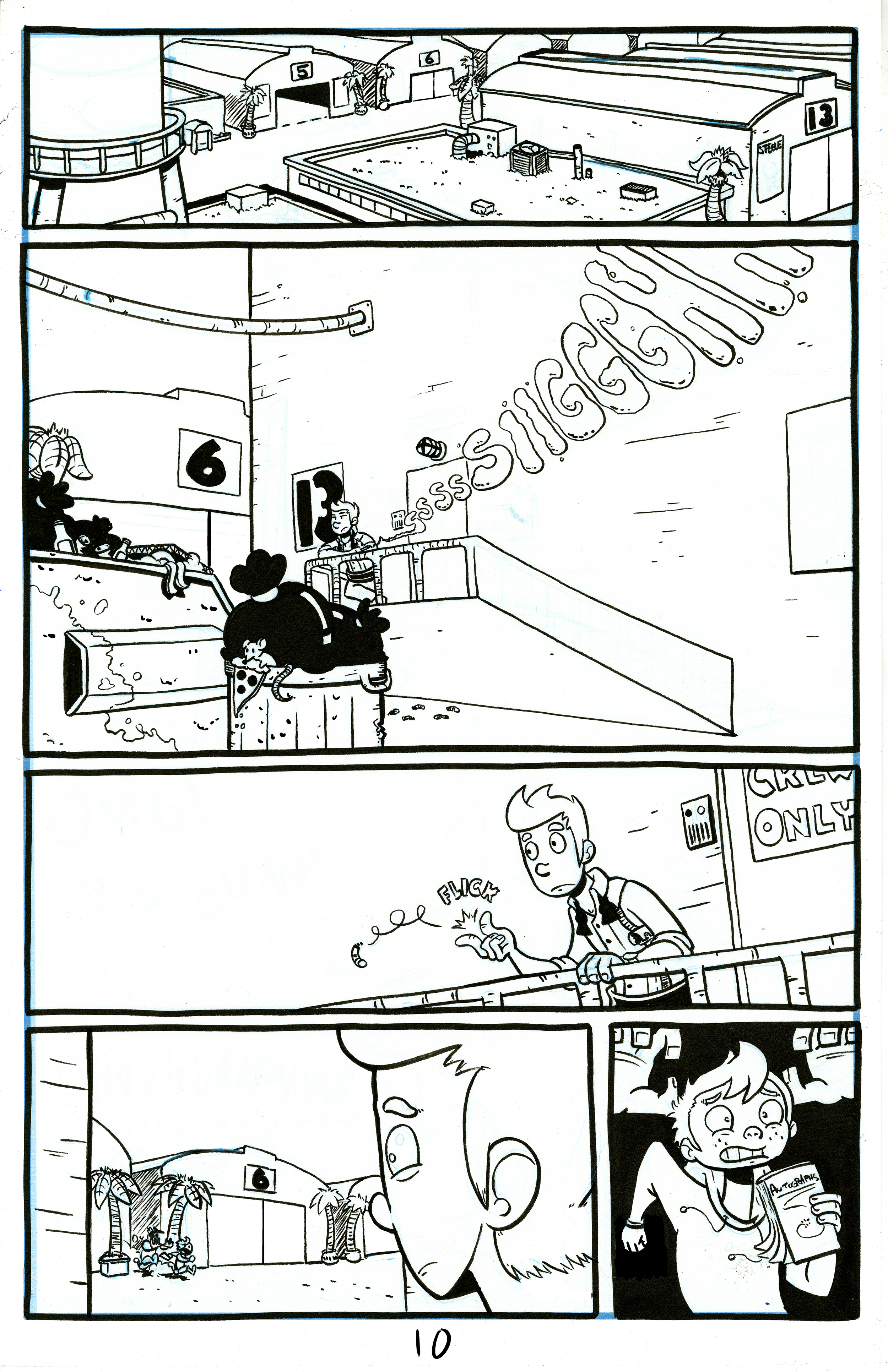 Just have to finish inking the stairs