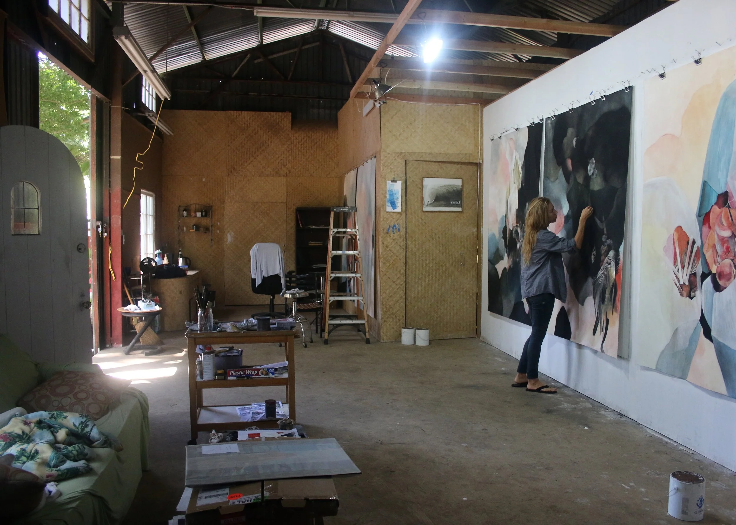 McIlroy at work in her studio
