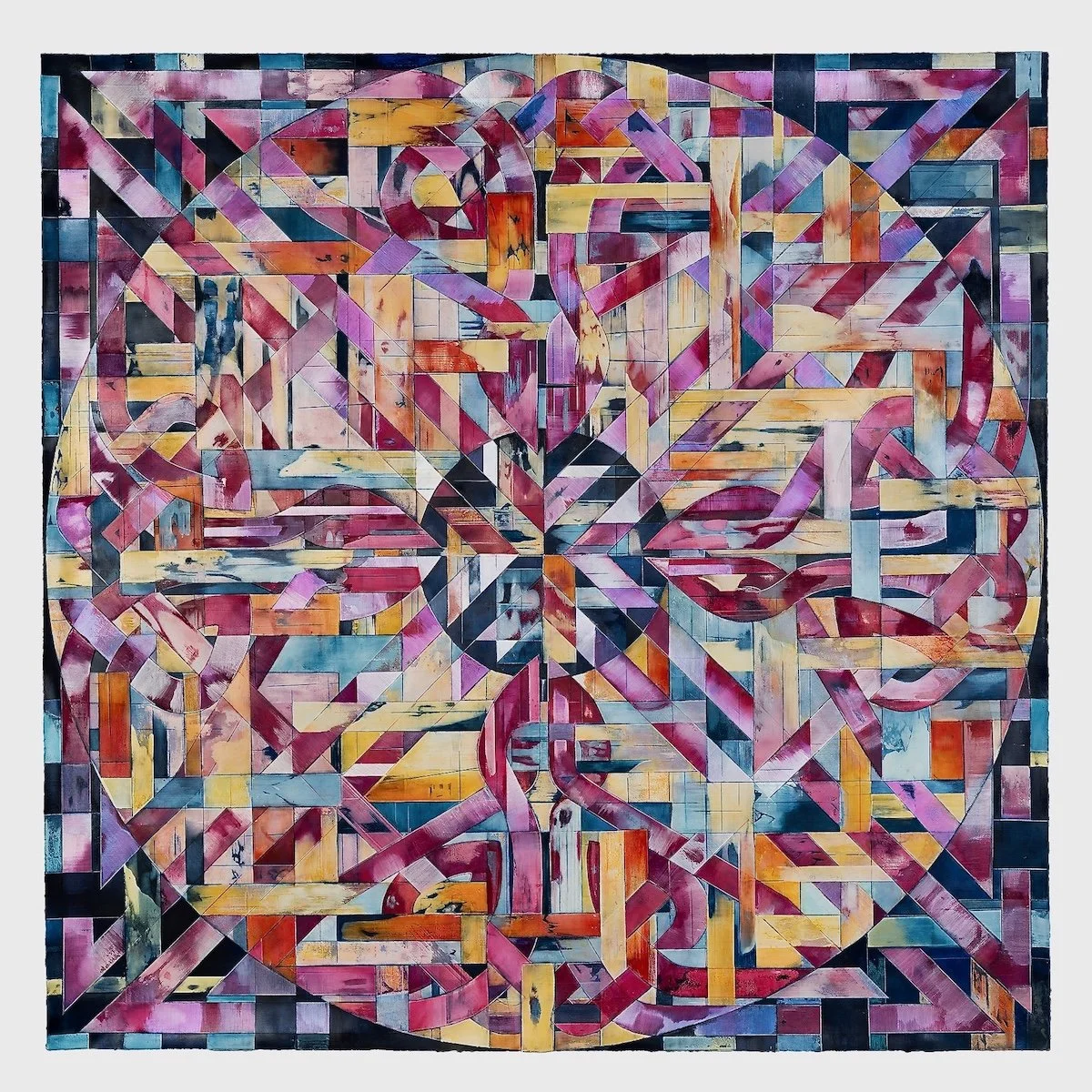 North/Winter | pastel, colored pencil & acrylic on paper | 60 x 60 in. | 2024