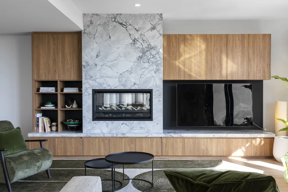Melbourne Penthouse Apartment Interior Design - Penthouse Apartment Interior Design With A Private Outdoor Fireplace