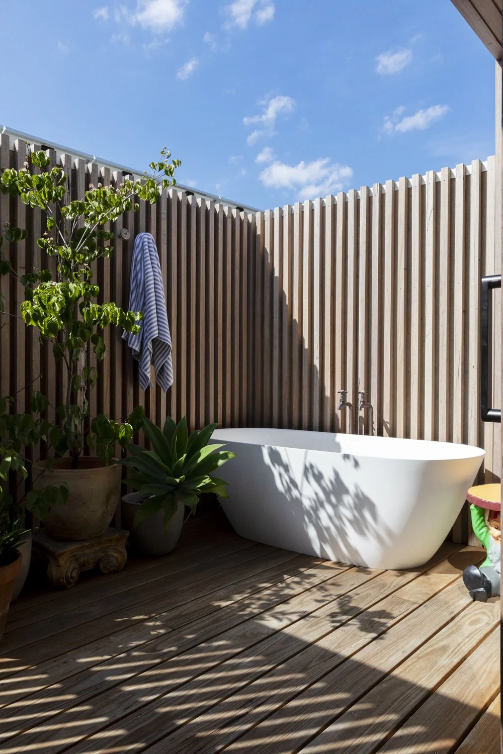 Outdoor bathing designed by Melbourne interior designer Meredith Lee