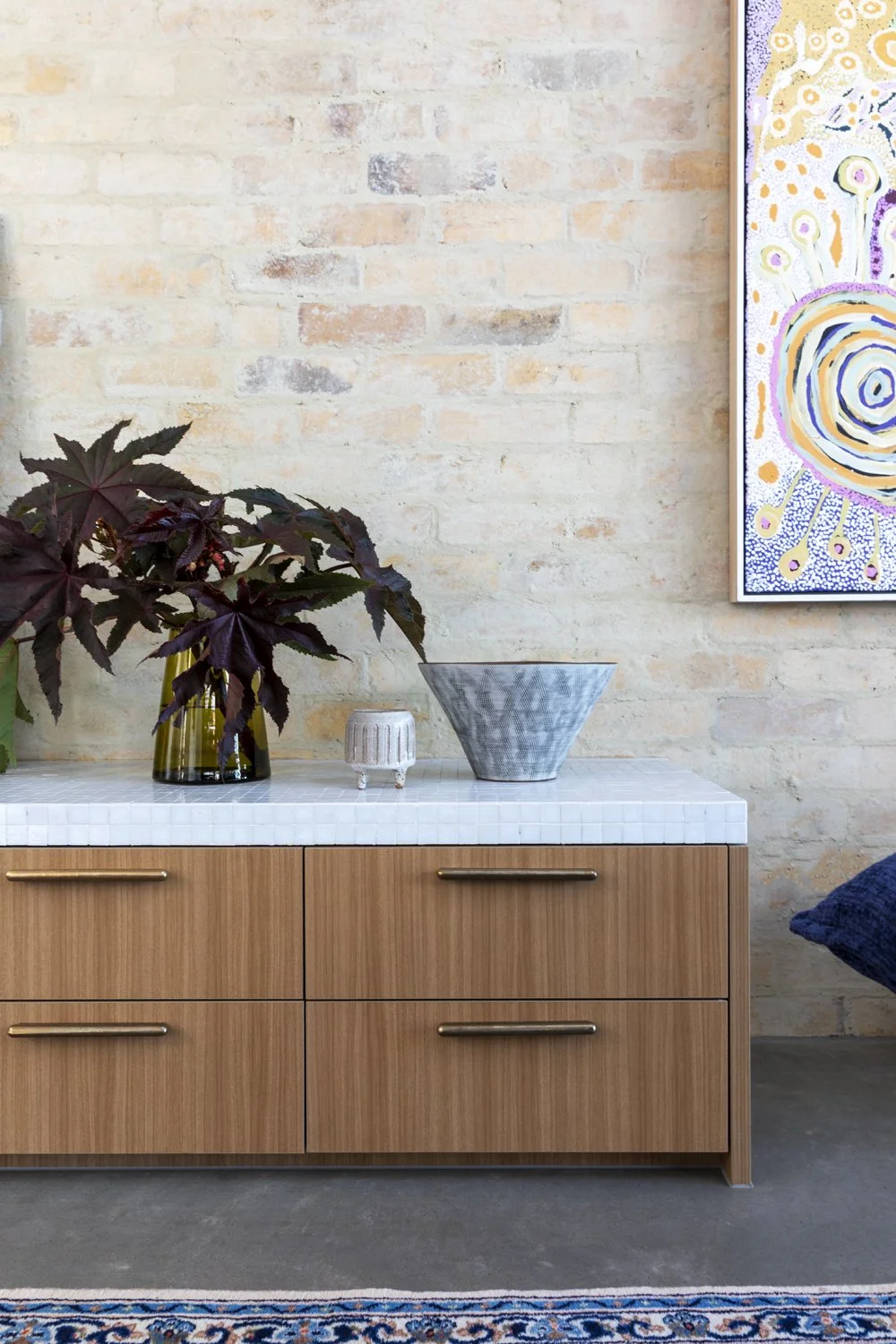 Custom joinery designed by Melbourne interior designers Meredith Lee