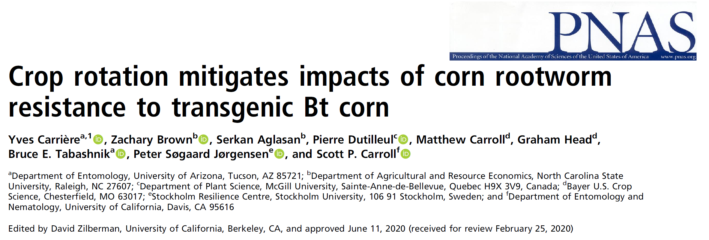  The western corn rootworm, a major insect pest in the Midwestern United States, has evolved resistance to genetically engineered corn that produces insecticidal proteins derived from the bacterium Bacillus thuringiensis (Bt). To evaluate tactics for