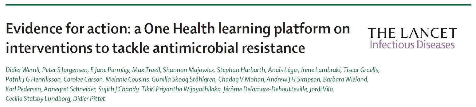  Improving evidence for action is crucial to tackle antimicrobial resistance. The number of interventions for antimicrobial resistance is increasing but current research has major limitations in terms of efforts, methods, scope, quality, and reportin