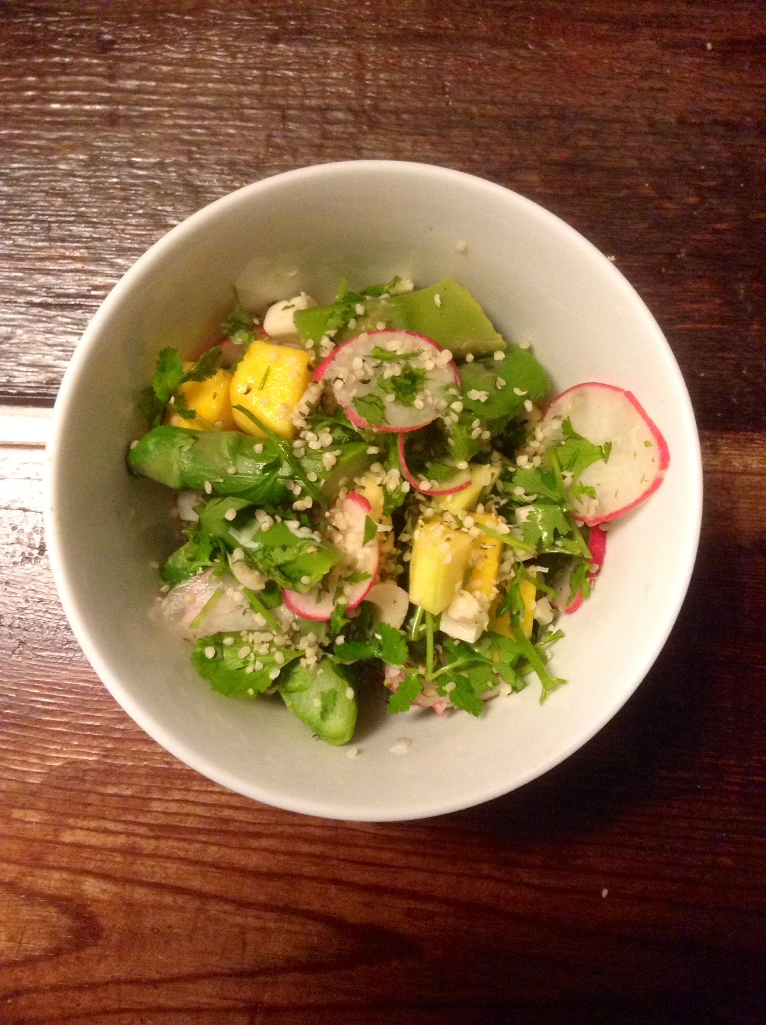 {Recipe} Asparagus, mango and hearts of palm salad