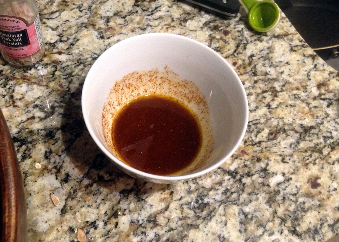 Marinade for the mushroom "bacon"