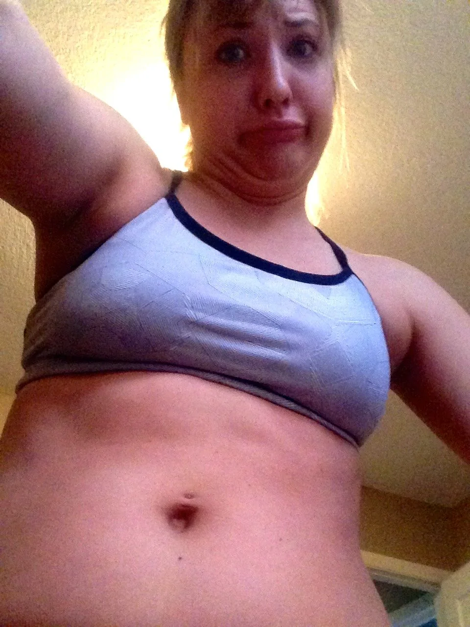 ... because taking it from below makes this happen. You think Fabletics will want to post this on Instagram?