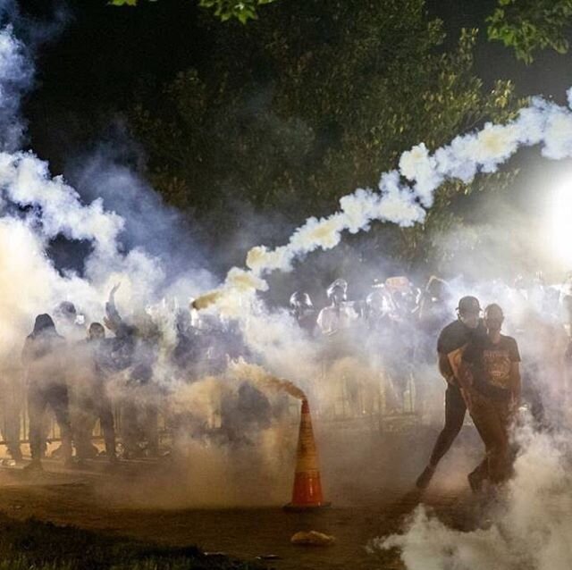 Tear gas is banned in war but not in Black Lives Matter protests. Sign the petition linked in my bio to demand that tear gas be banned against peaceful protestors.