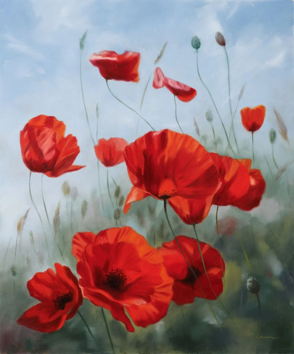 Laura Beardsell-Moore -  poppies in a Summer Breeze