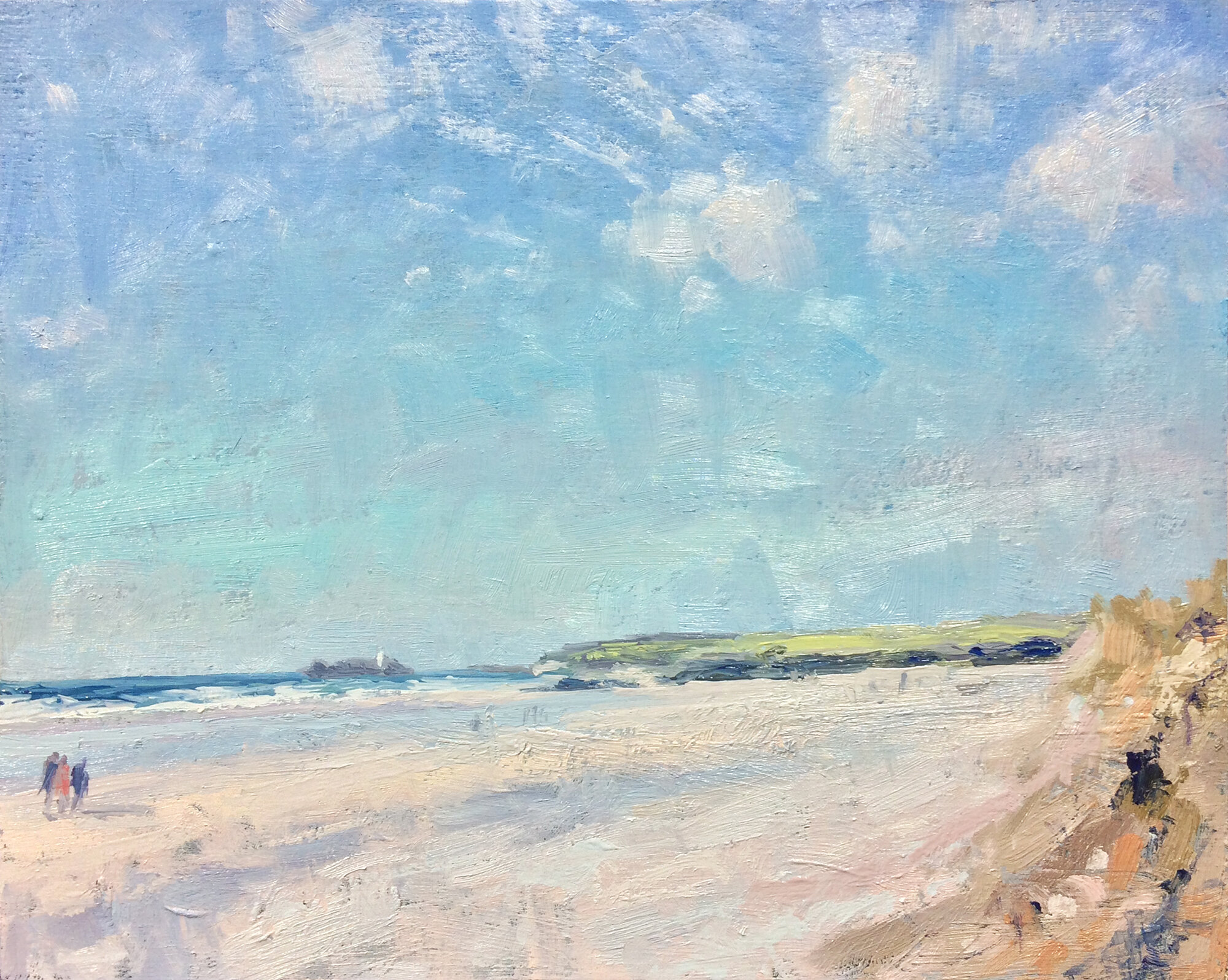 Andrew Barrowman - 'Walking Along the Beach at Gwithian'