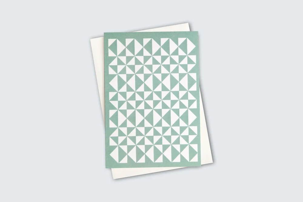 Ola - Kaffe Print in Turquoise