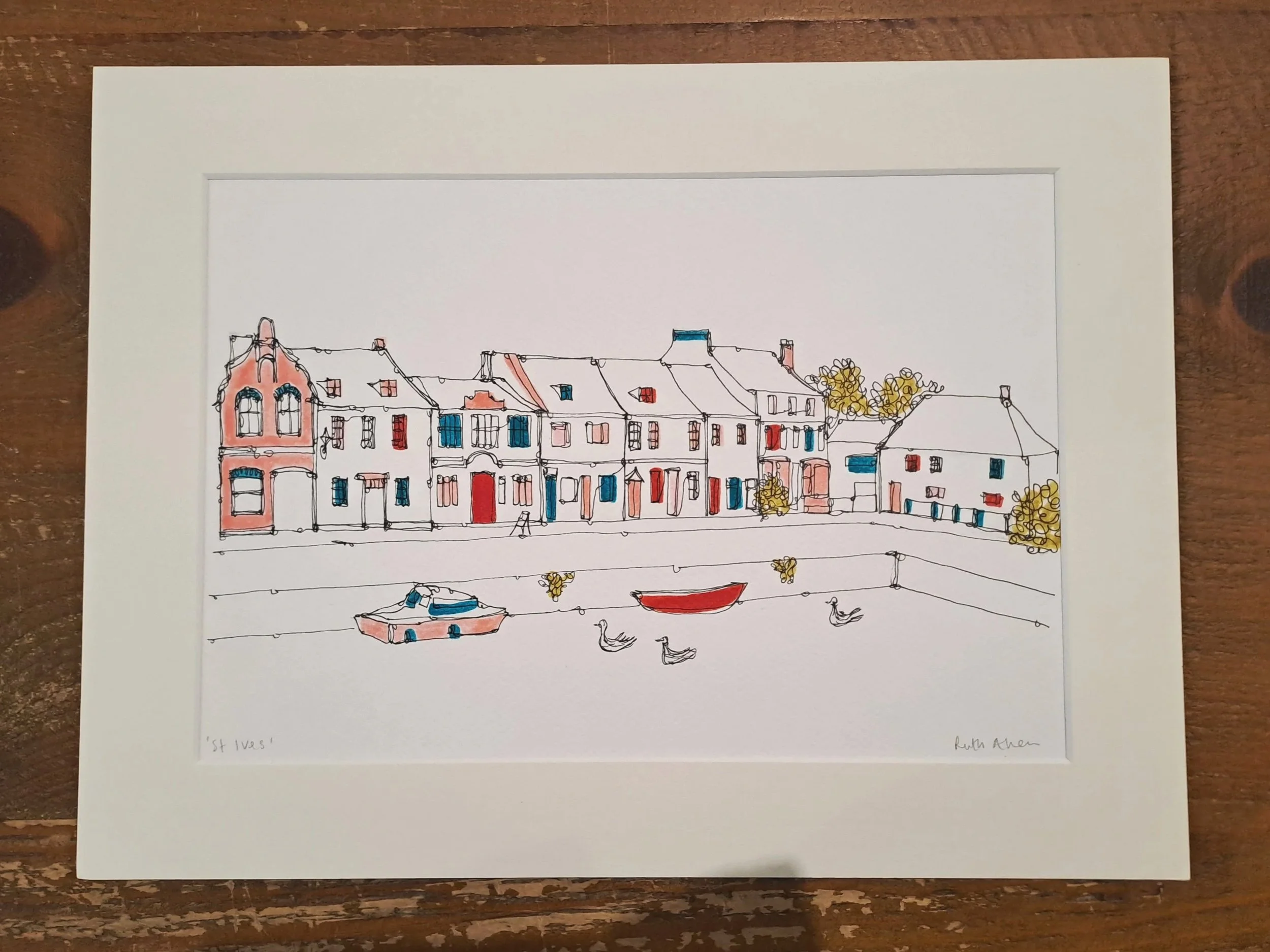 Ruth Allen - St Ives Pinks, Reds & Turquoise