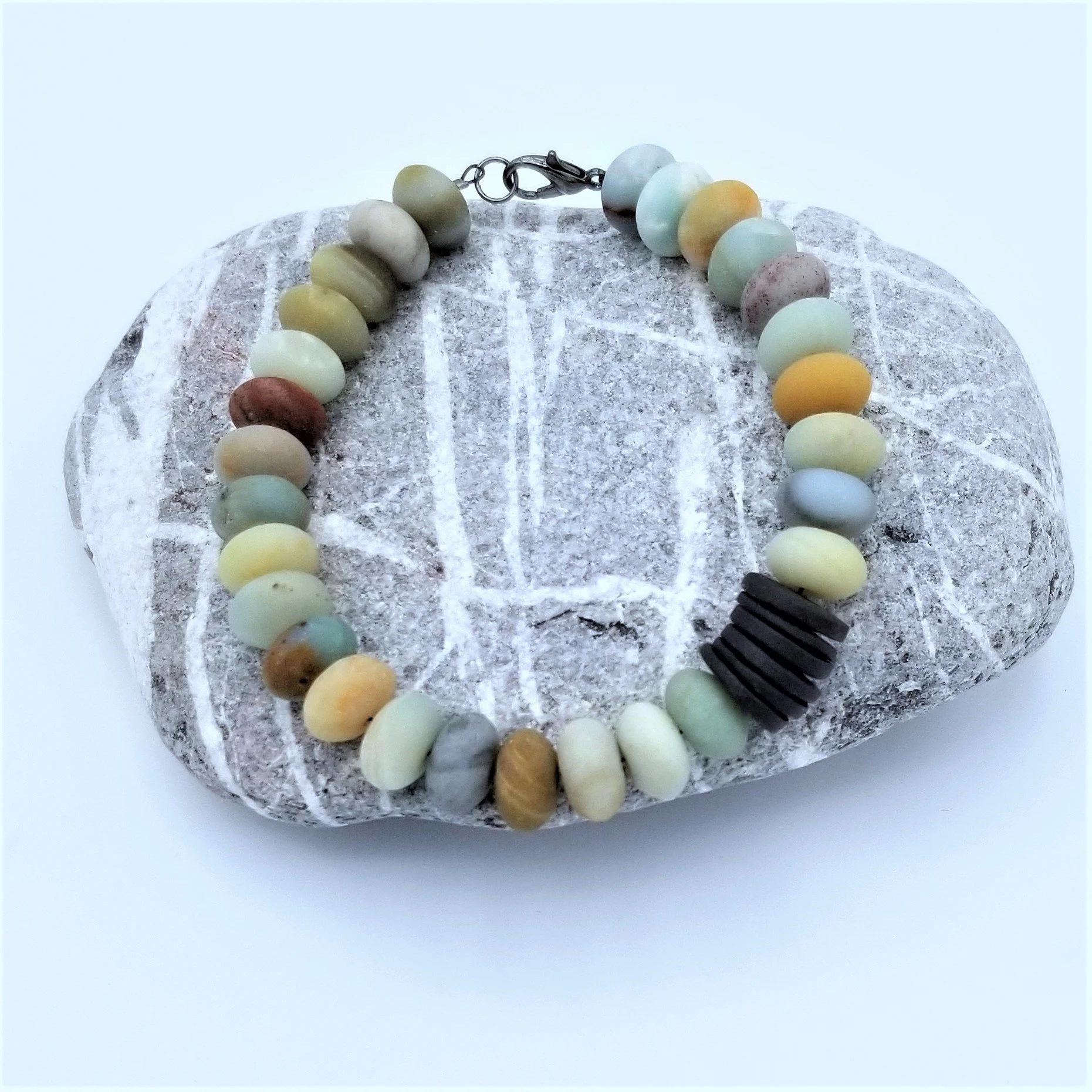 Cresta Browning - Amazonite Rondelle Gemstones Bracelet
