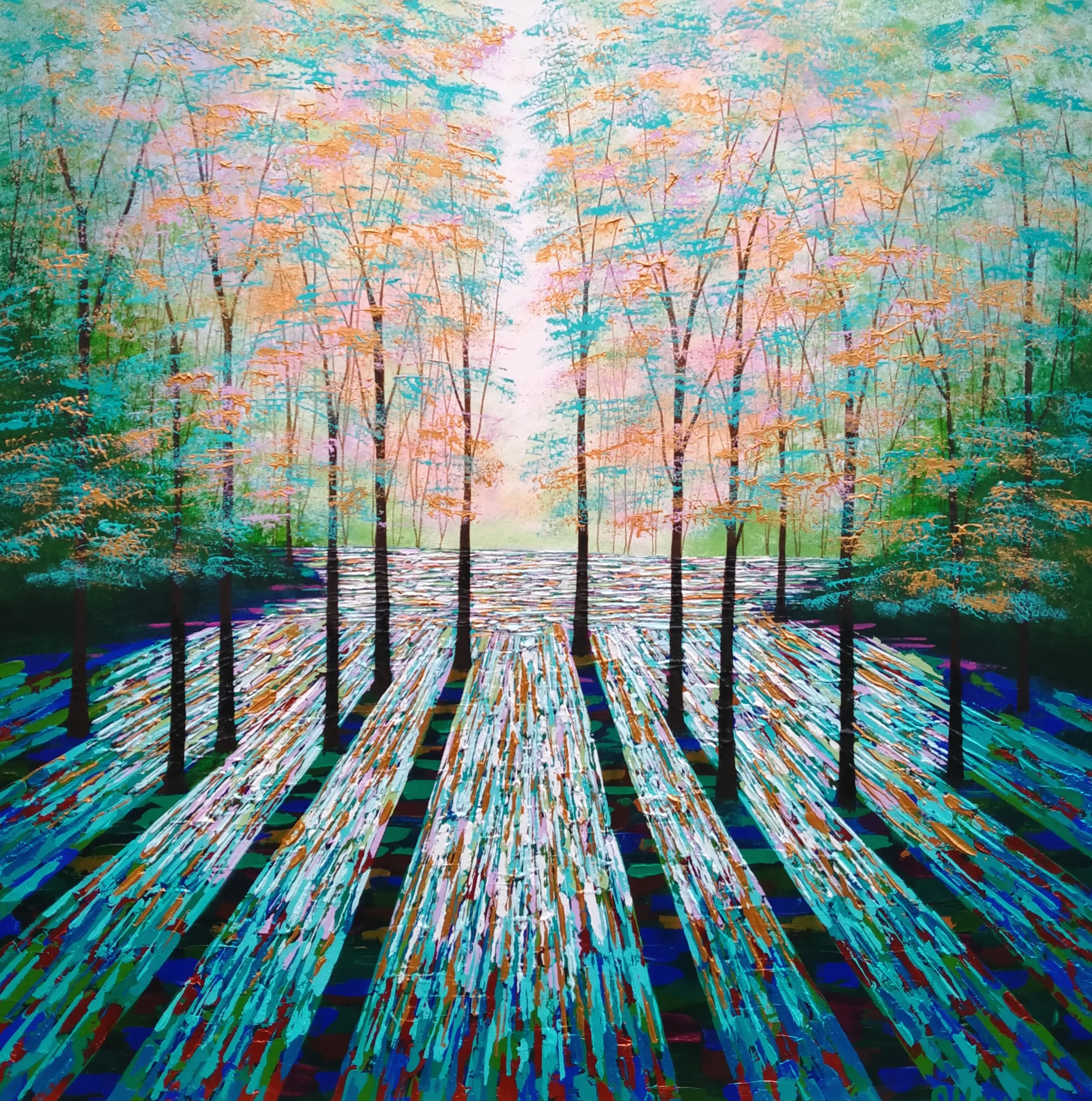 secret forest shadows and light 80x80cms £1250.jpg