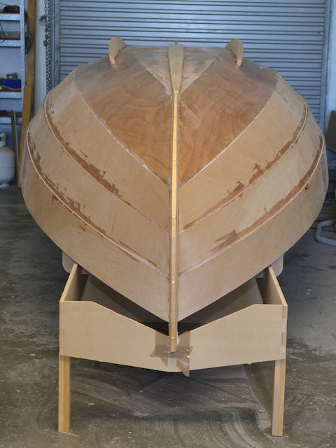 Planking finished and bilge keels and keg fitted.