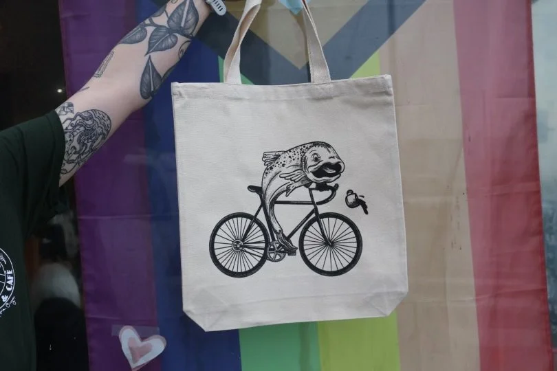 Blue Scorcher Tote Bag