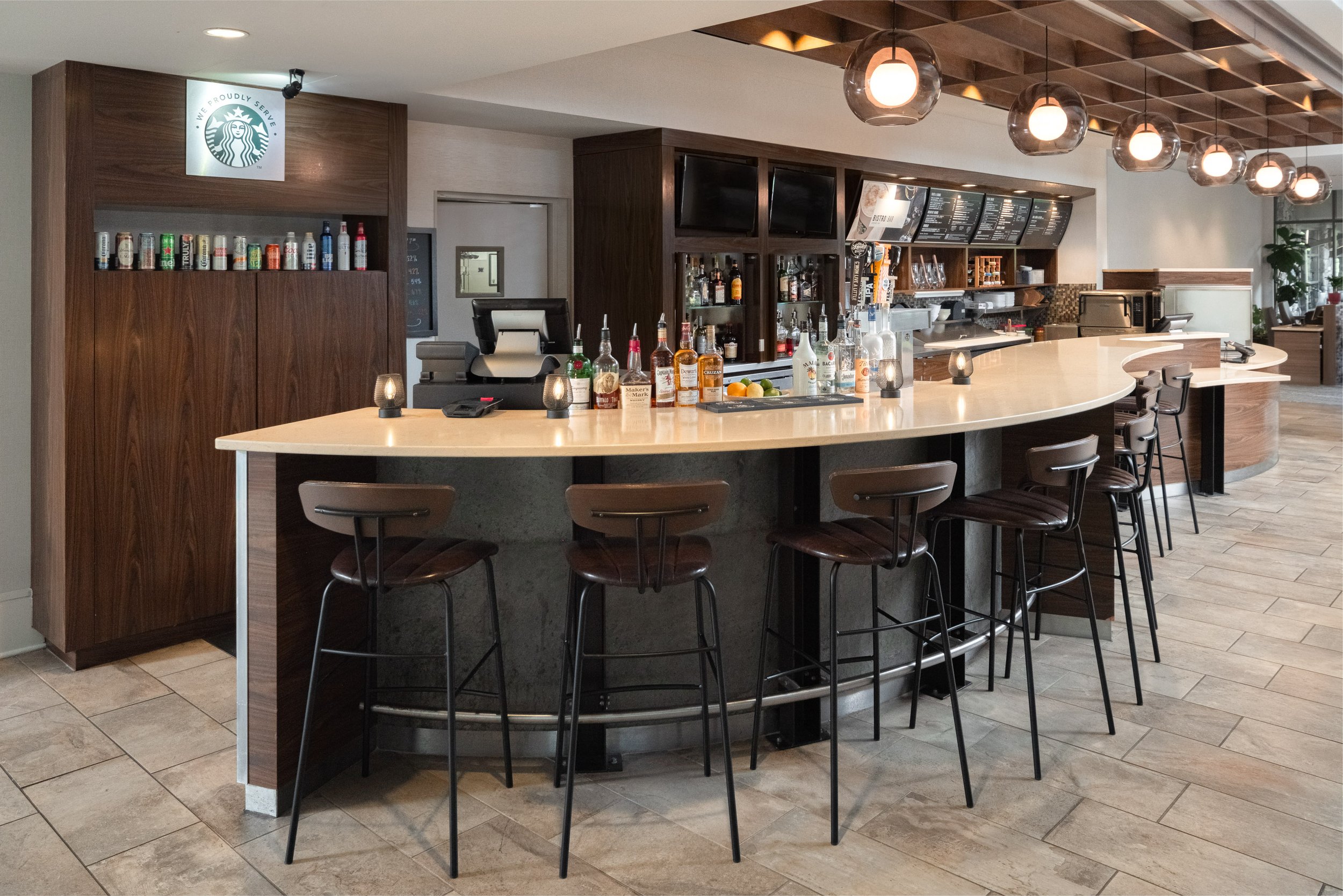  ORIGINAL FILENAME:  4909_TYSCP_Courtyard_bar.jpg  FILE NAME:  Bar  PHOTO PLACEMENT TAG:  Search in DAC for: Dining  CAPTION:  Bistro Bar  MARKETING CAPTION:  The Bistro Bar offers counter seating and a visible beverage service area within the open d