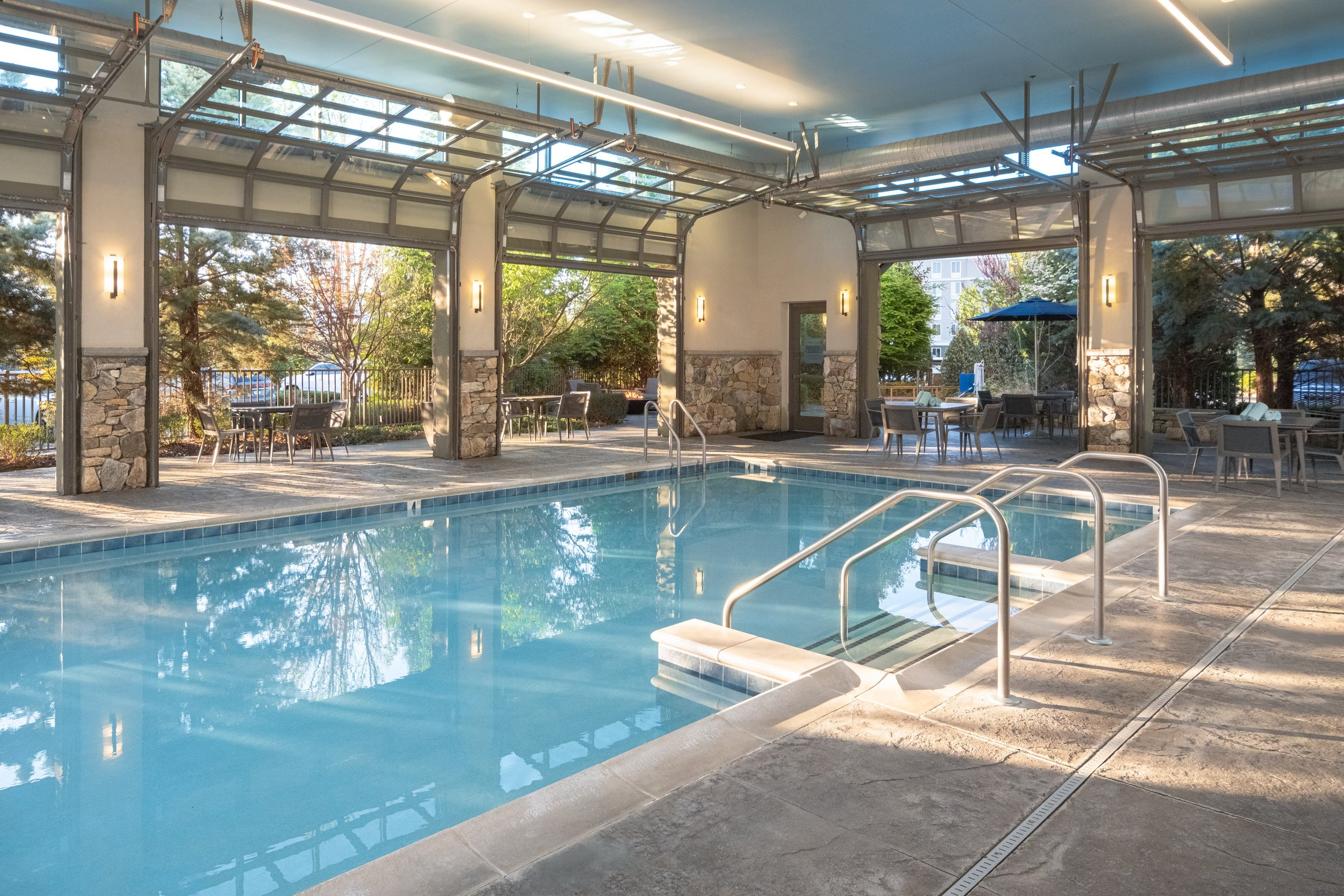  ORIGINAL FILENAME:  4914_TYSCP_Courtyard_indoorpool.jpg  FILE NAME:  Indoor Pool  PHOTO PLACEMENT TAG:  Search in DAC for: Recreation &amp; Fitness  CAPTION:  Indoor Pool  MARKETING CAPTION:  The indoor pool area features lounge seating and large ga