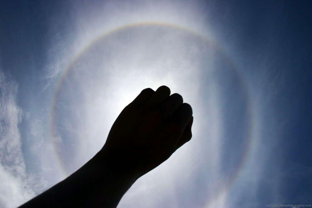 A 22-degree solar halo