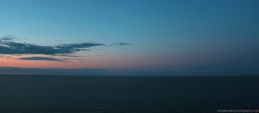 Sunset colours merging into the Belt of Venus and the Earth's shadow