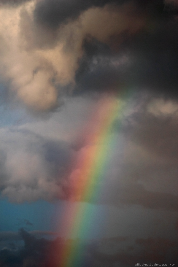 Close-up of rainbow colours