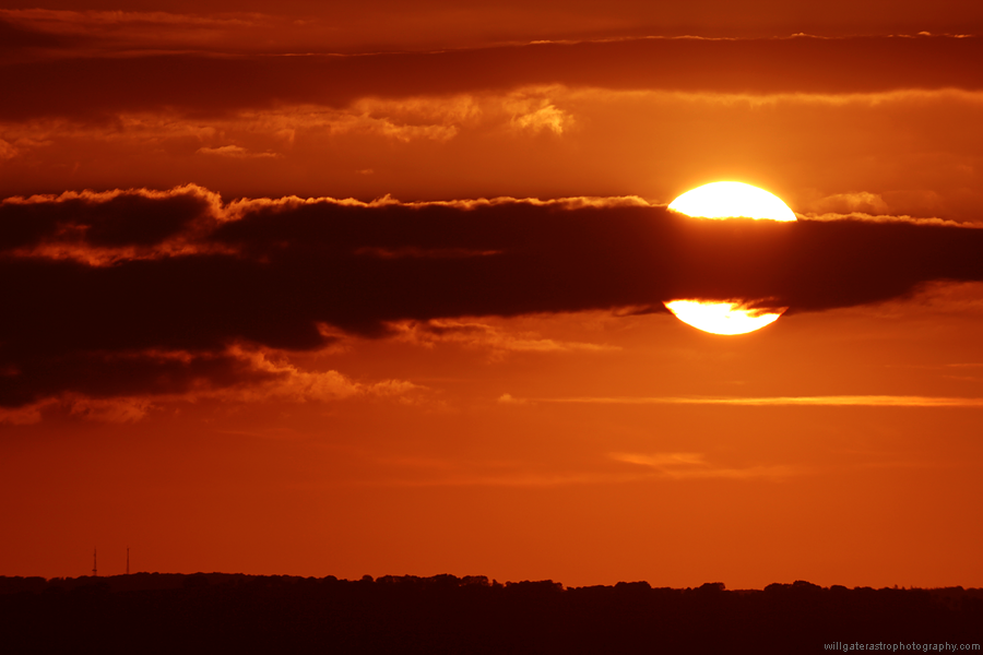 Nearing sunset