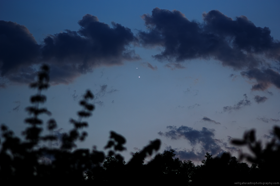 Venus & Jupiter in close conjunction - 30 June 2015