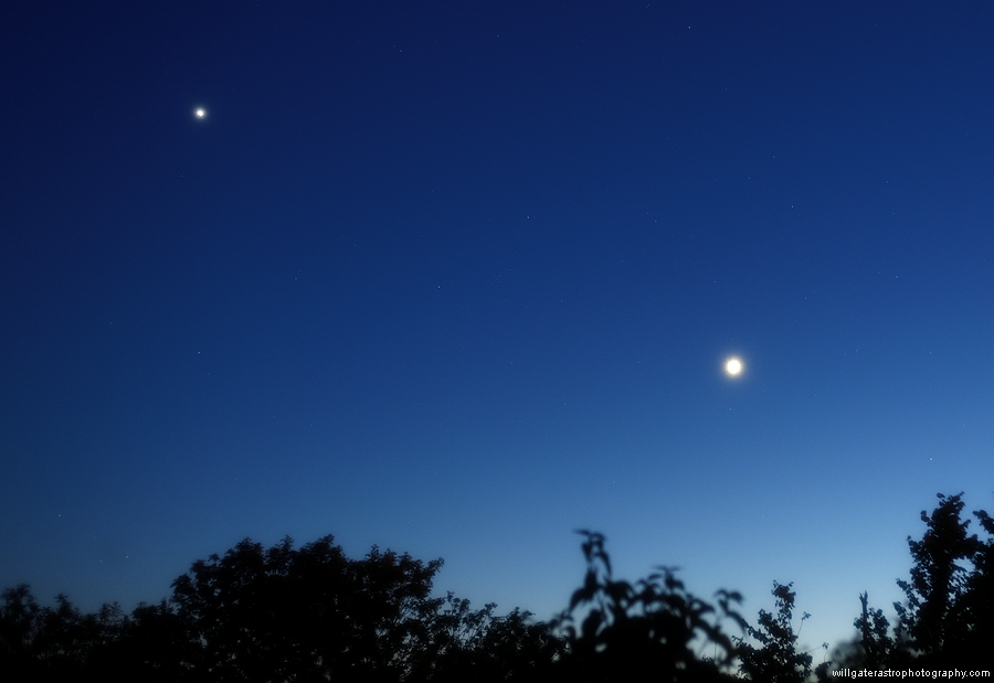 Jupiter and Venus at twilight - 5th June 2015
