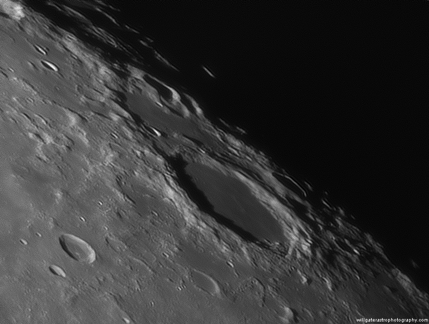 Crater Endymion on the terminator