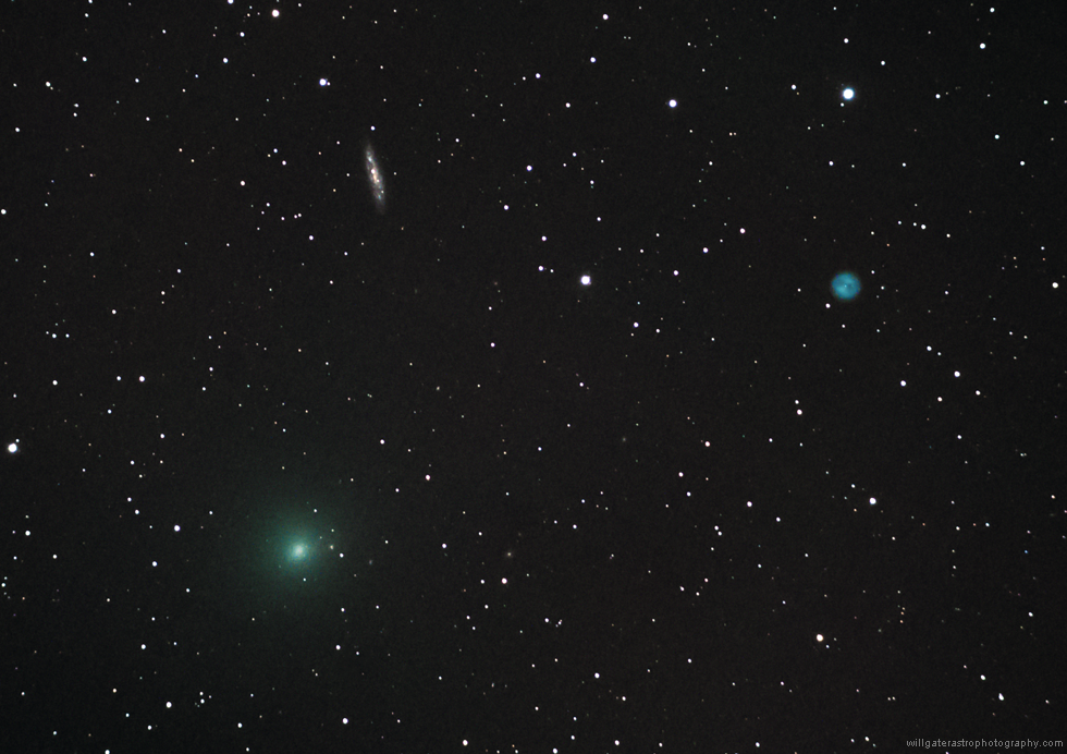 Comet 41P/Tuttle-Giacobini-Kresak passing by the galaxy M108 and the Owl Nebula (M97) - 22 March 2017