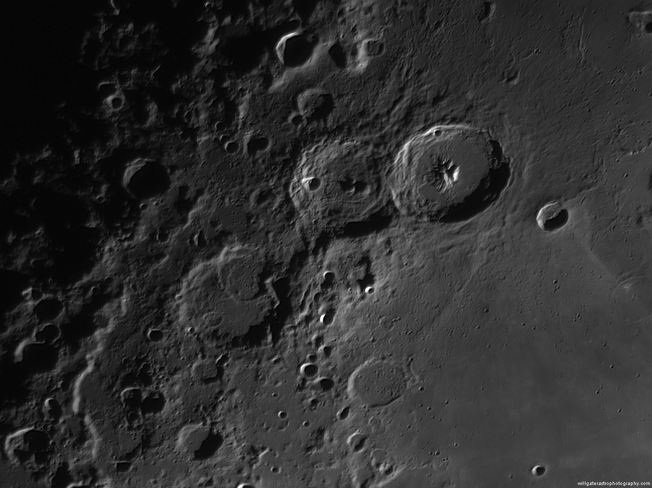 Craters Theophilus, Cyrillus & Catharina - 2 April 2017