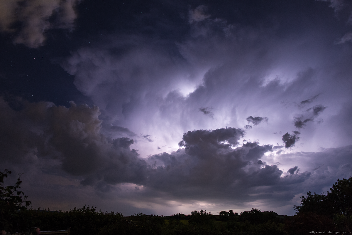 Electrical storm over west Somerset - 27 May 2017