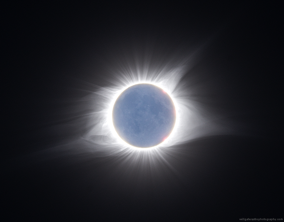 Composite image of the solar corona and the 'new' Moon - 21 August 2017