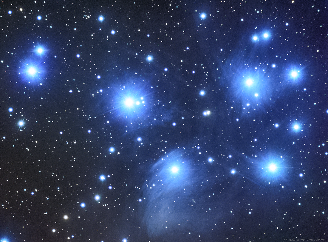 M45 - the Pleiades star cluster
