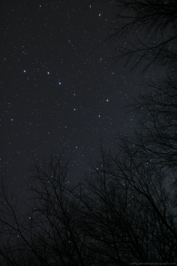 The Plough asterism, part of the constellation Ursa Major