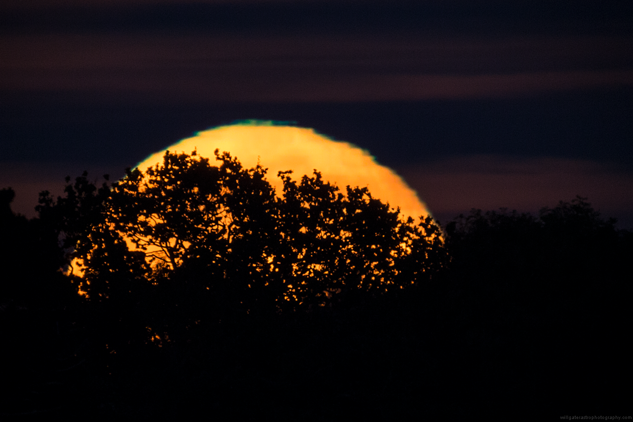 The lunar green flash on the upper limb of the rising gibbous Moon - 25 September 2018