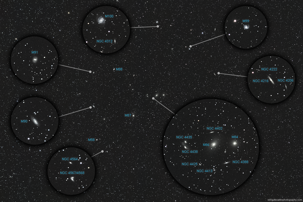 Galaxies on the Virgo/Coma Berenices border - March 2019