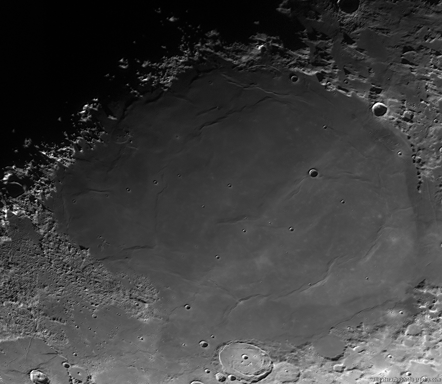 Wrinkle ridges in Mare Serenitatis - 11 April 2019