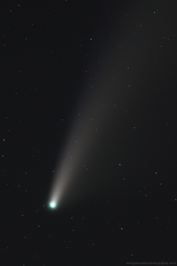 C/2020 F3 (NEOWISE) showing green coma emission - 20 July 2020
