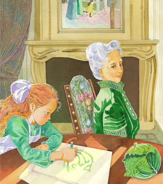 © Cheryl Kirk Noll, watercolor and colored pencil
