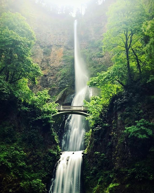 Multnomah Falls ✨🌿 .
.
.
#oregon #multnomahfalls #waterfall #columbiarivergorge