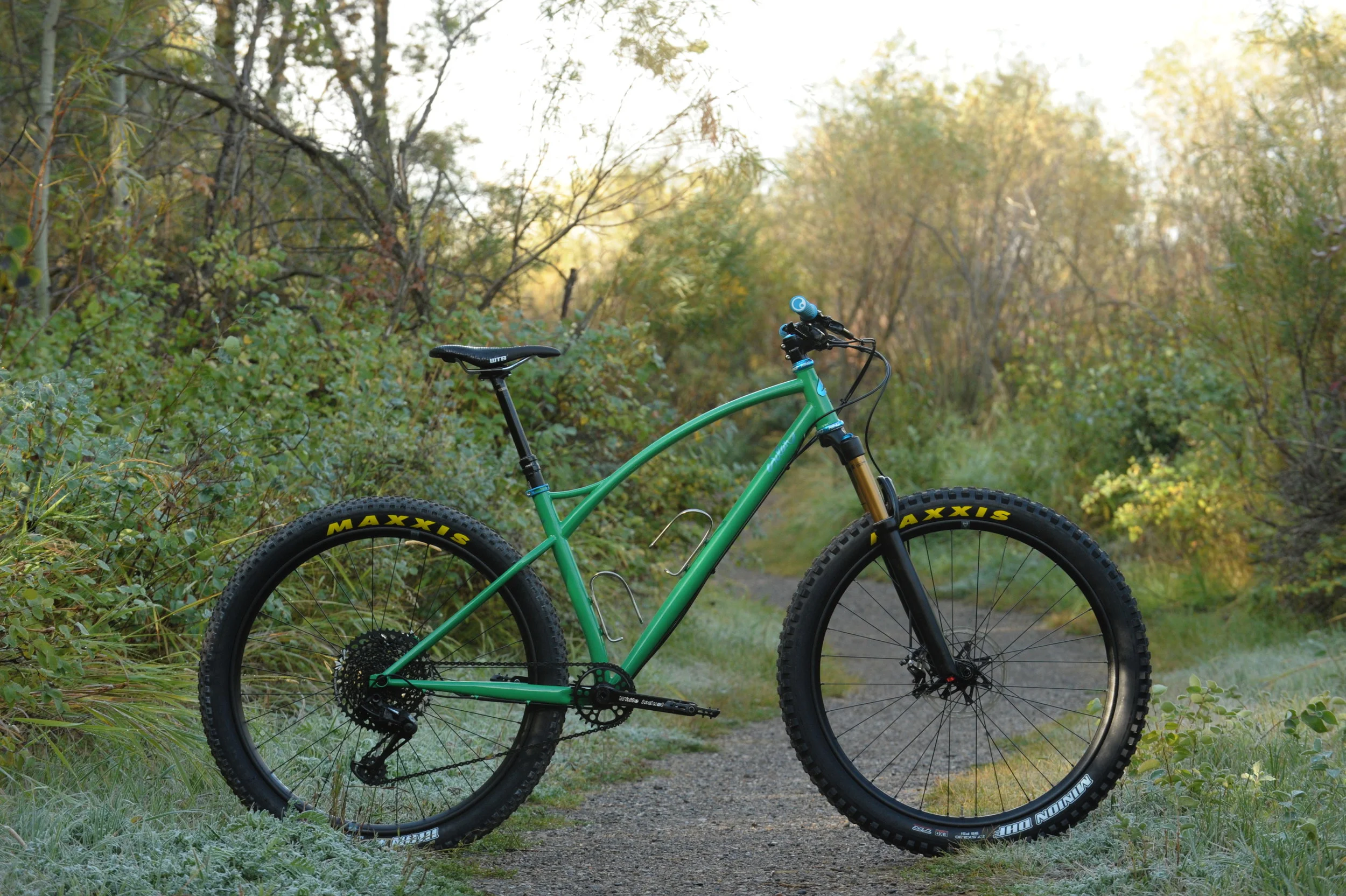 Mom's new 27.5 plus mountain bike — Sklar | Steel and Titanium Bicycles  from Bozeman, MT